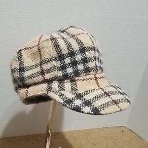 Burberry Beige and Black Plaid Cap